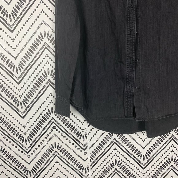 MADEWELL Denim Button-Up Shirt in Lunar Wash sz S - Picture 5 of 9